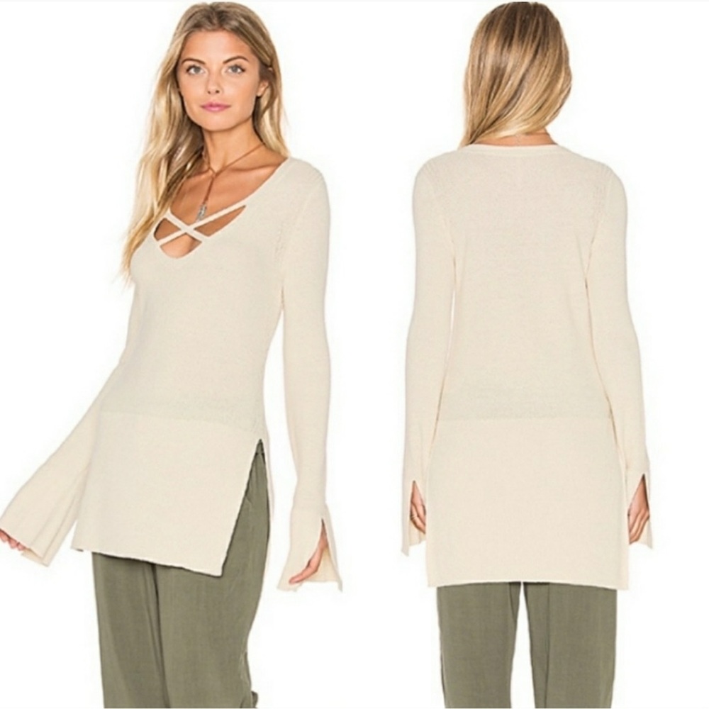 NWT Free People Ivory Tunic Sweater Size XS H3
